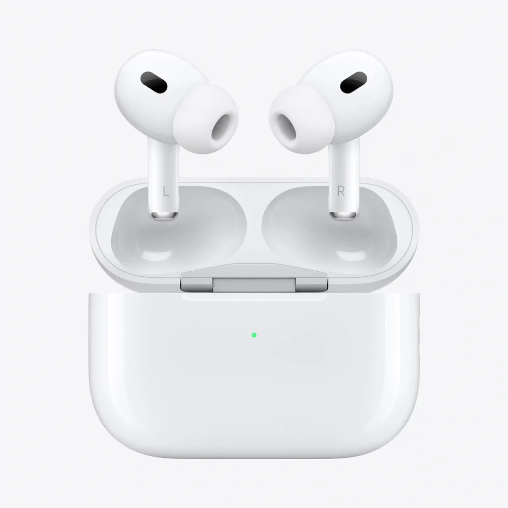 White Wireless Earbuds with Charging Case